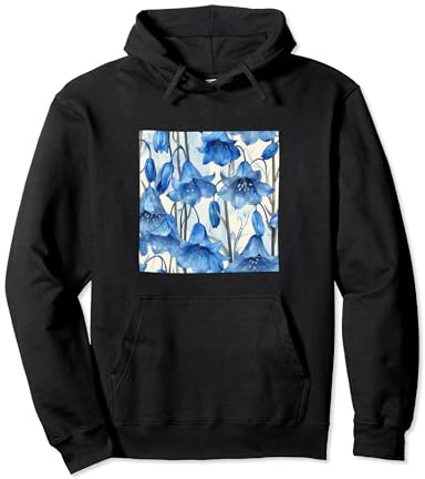 Graphique motif aquarelle fleur jacinthe des bois Sweat à Capuche