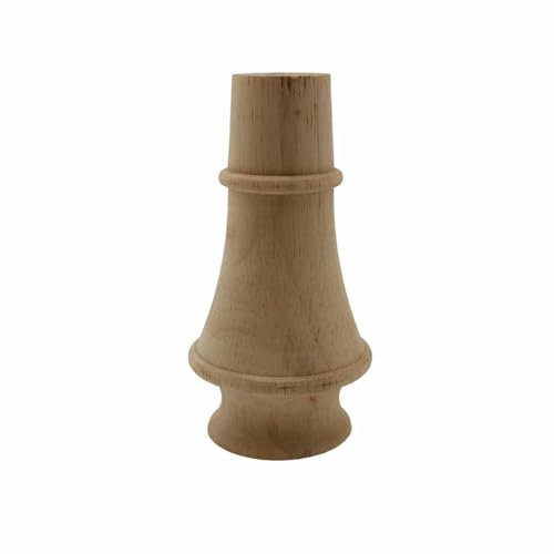 XBHGSY Holz Geschnitzte Bettsäule Schrankkopf Runde Kugel Treppe Holzschnitzerei Handlauf Zylindrische Säule Möbelapplikation 4 Stück 12 X 6 Cm