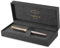 PARKER Sonnet Fountain Pen | Grey Lacquer with Gold Trims | Fine Stainless Steel Nib with Gold Coating | Black Ink Cartridge Refill | Gift Box | Perfect Graduation Gifts