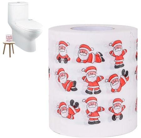 Rouleau de papier toilette de Noël Père Noël | Papier toilette à collectionner, rembourrage amusant de chaussettes.