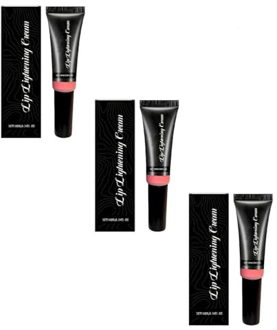 Lip Lightening For Dark Lips, Lip Lightening Cream For Dark Lips, Brightening Lip Balm, Deep Moisturizing, Advanced Lightenings Formula Fors Smokers, Non-Smokers, Daily Liprepair Use (3pcs)