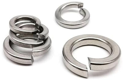 Arandela de seguridad dividida con resorte, 5-100 piezas de arandelas de seguridad con resorte, junta elástica M2-M16 GB93 A2-70, acero inoxidable 304(100pcs M2)