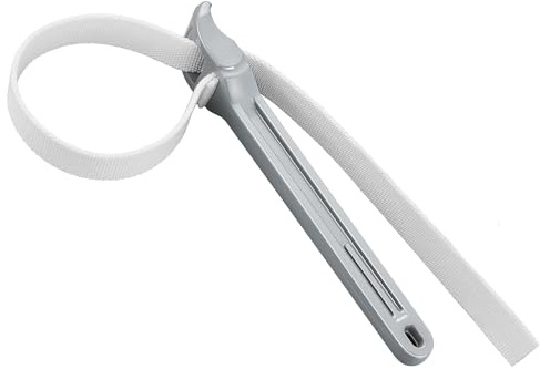 MAXPOWER Strap Wrench, 12-inch Handle Adjustable Strap Wrench, Nylon Strap Pipe Wrench for Replacing Oil Filter, Water Filter, PVC Junctions