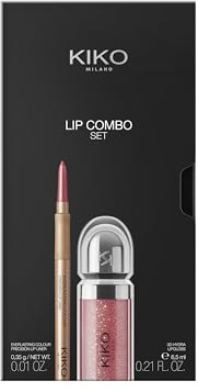 KIKO Milano Lip Combo Set 01, Lippen-Set: Feuchtigkeitsspendender Lipgloss Und Passender Lipliner