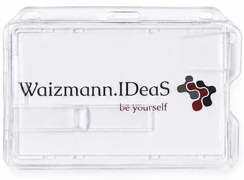 5x Kartenhülle Kartenhalter Ausweishalter Namensschild 1 Karte Hartplastik HORIZONTAL TRANSPARENTER AUSSCHIEBER
