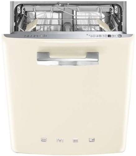 SMEG Lave vaisselle encastrable 60 cm Année 50 créme STFABCR3