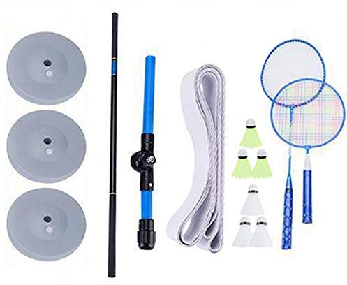 Badminton Solo Übungstrainer - Tragbares Badminton-Trainingsball-Set - Professionelles Einzelspieler-Rebound-Übungsschaukel Solo-Ausrüstung Übungstrainingshilfe für Kinder Erwachsene