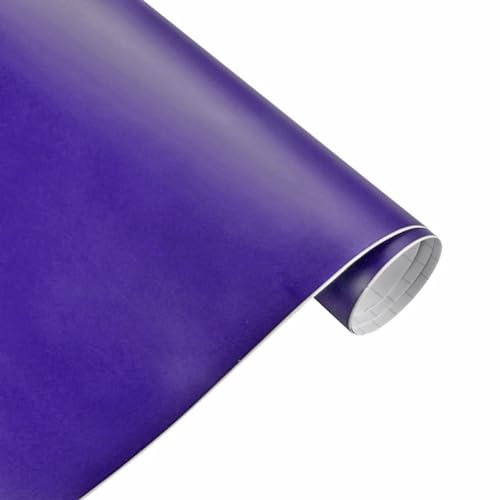 DIY Auto Folie Vinyl,Wasserdichter Autofolie Aufkleber mit blasenfreier Klebefolie Selbstklebend DIY Ganzkörper Auto Styling Aufkleber Fahrzeug Lackschutzfolie für Motorrad Laptop,50 * 200cm,Lila