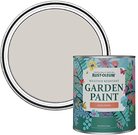 Rust-Oleum Holzfarbe Für Aussen, Wetterschutz, Seidenglanz, 750 ml, Beton Grau
