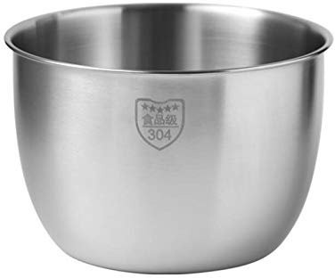 Anlayliay Kitchen Stainless Steel 304 Mixing Bowl Deep Design Cooking Baking Cake Bread Salad Kitchen Mixer Bowl, 3600ML