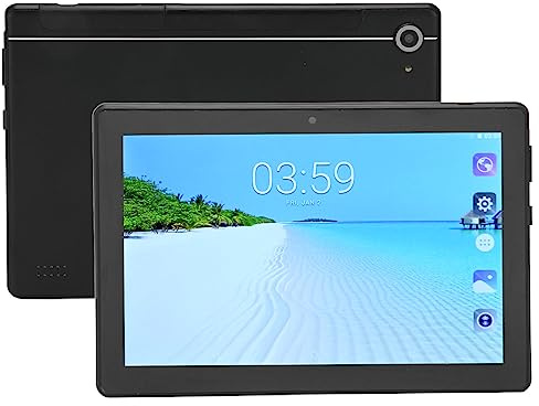 Annadue Tableta12 Mejorada de 8 Pulgadas, Pantalla FHD, CPU Octa Core, 6GB RAM 128GB ROM, Tableta Dual SIM de Doble Modo de Espera para12 (Negro)