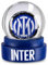 Inter - Bola de Nieve con el Logotipo del Inter, Bola de Nieve navideña con Efecto nevado, Globo de Nieve, Aficionados