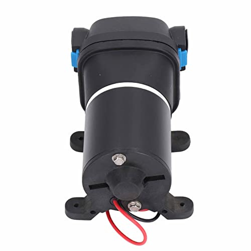High Pressure Diaphragm Pump, 12V 2.7GPM 17PSI Self Priming Water Transfer Pump with Auto Pressure Switch Permanent Magnet Motor 1/2in Port for RV Marine Copper PA66 1 Pack