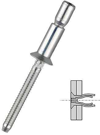 nieten 30/50PCS versenkte hochfeste strukturelle Blindniete aus Kohlenstoffstahl (Color : 6.4X16 mm, Size : 50Pcs)