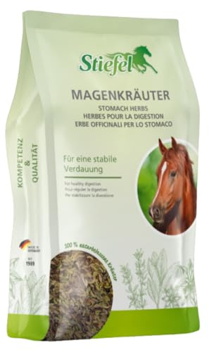 RL24 Stiefel - Magenkräuter für Pferde (geschnitten) – 1 x 1000 g | Tüte – Kräutermischung mit Fenchel, Anis & Kümmel – bei Magenkrämpfen, Verstopfung & Durchfall