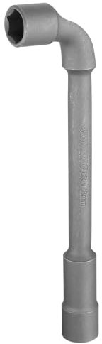 QUARKZMAN Llave de Vaso Tubular Métrica de Doble Extremo de 18 mm en Forma de L Angulada Cr-V de 6 Puntos para Tuberías, Mantenimiento de Bicicletas y Automóviles