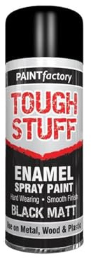 YSAMAX Enamel Black Matt Spray Paint, Provides A Sleek, Smooth, And Elegant Finish, Easy-To-Use Aerosol Form, Durable, Long-Lasting, (1PCS)