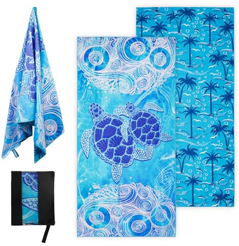 BBWELL Toalla Microfibra,Toalla Playa Grande,Beach Towel Suave,Ligera Y de Secado RáPido,Sin Arena,para Mujer Hombre,para Viajes,Playa,Piscina O Verano 180 X 90 cm