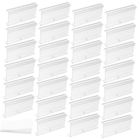 LAPYAPPE 50stücke Preisdisplay Für Supermärkte Transparente Etikettenhalter Für Regale Wiederverwendbare Preisschilder Für Einzelhandel Und Gastronomie Inkl Einsteckclips