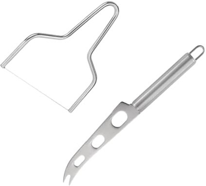 VALICLUD Set De Coupe-fromage Et Trancheuse Acier Inoxydable Avec Coupe-beurre Ensemble D'outils De Découpe Pour Trancher Facilement Différents Types De Fromage