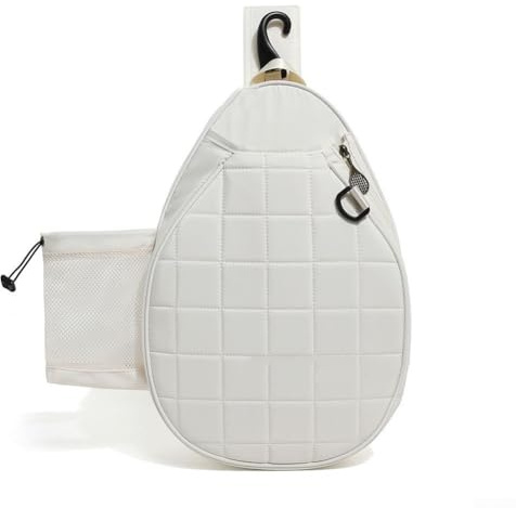MeevrgR Multischläger für Tennis-Rucksack für den Außenbereich, Crossbody-Stil Tasche für Pickleball-Paddel und Sportausrüstung (schwarz)