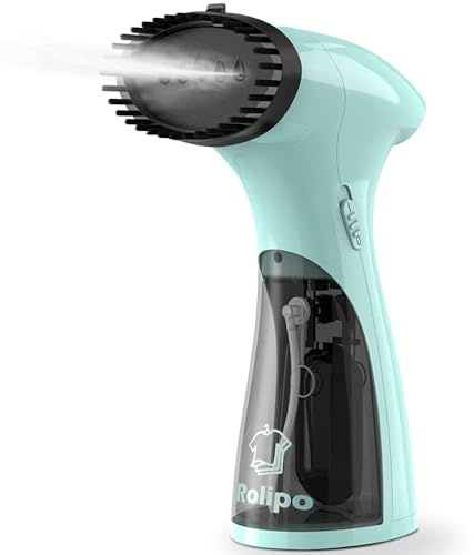 Rolipo Handheld Clothes Steamer, Compact Garment Steamer for Home, Travel & Office, 25g/min Fast Heat-Up, Lightweight and Portable Wrinkle Remover Steam Generator Accessories