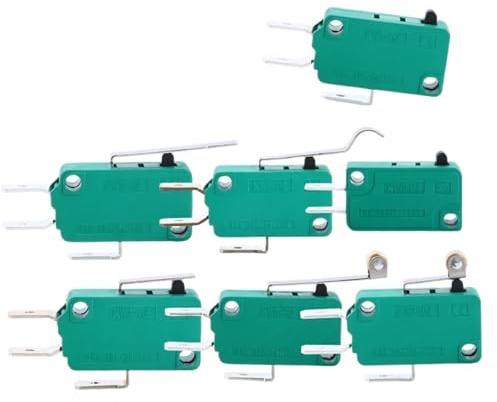 1 interruptor de botón de reinicio automático de la serie KW3-OZ, interruptor de contacto de límite de recorrido de microinterruptor KW3-0Z, 16 A, cobre plateado(KW3-OZ-5)