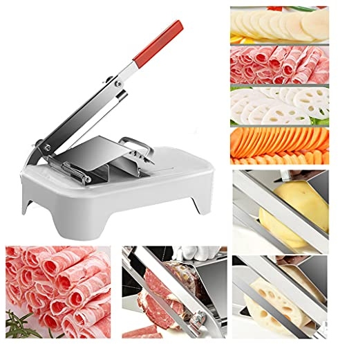 Cortador de verduras multifuncional, cortador de carne, cortador manual para alimentos, carne de res, verduras, máquina de rebanar carne manual