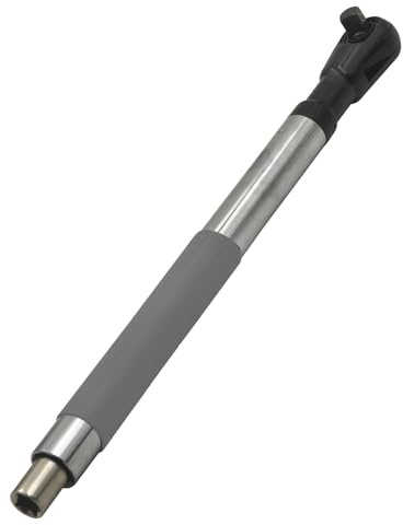 YWBL-WH Impacto de Extensión de Compensación Impacto de la Cadena de Extensor de Trinquete Herramienta de Llave de Trinquete Eléctrico con 4 Adaptadores y Adaptador de Taladro Eléctrico