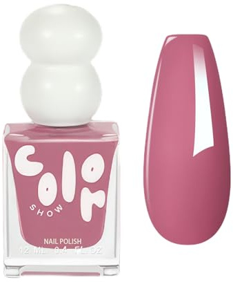 Nail Varnish - Dusty Pink Nail Polish - Quick Dry & Long Lasting - Chip Resistant Nail Polish for Women Girls DIY - No Need Cure DIY Home Manicure (Dusty Pink)