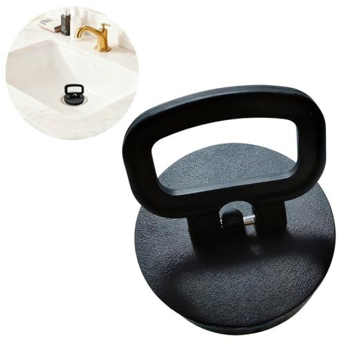 Silicone Sink Bath Plug with Handle, Basin Plug for Wash Basin Pedestal, Bath Plug Replacement Bath Drainer Stopper for Bathroom Kitchen, 42-45mm Drain Hole