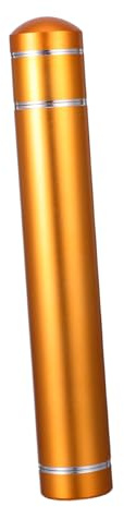FRCOLOR Porta Sigari da Viaggio in Lega di Alluminio Oro, Tubo Leggero e Resistente la Protezione Eccellente del Sigaro, per Avventure All'aperto