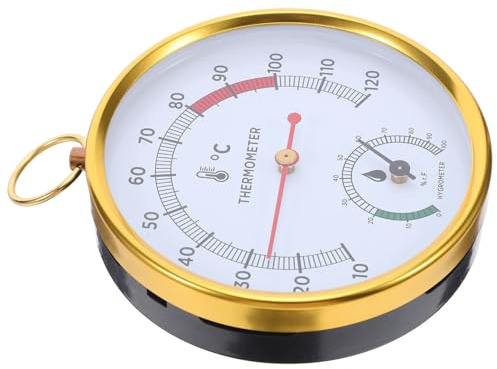 VANZACK Termómetro para Sauna Medidor De Temperatura Medidor De Humedad Y Temperatura para Sauna Higrómetro Monitor De Humedad Interior Mini