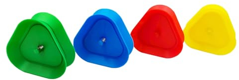 Spelkortshållare – 4 spår trähylla bricka, handsfree kortorganisatör