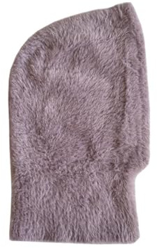 Kapuzenschal Kunstfell-Wintermütze, Beanie for Damen, Kapuzenschal(Purple)
