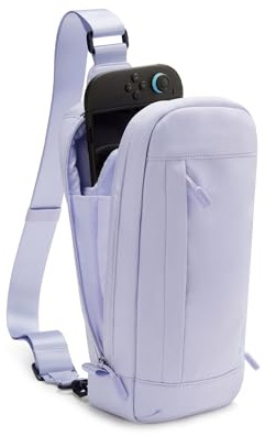 Belkin Gaming Protective Carrying Travel Bag for Nintendo Switch 2 - Purple | Crossbody Bag, Protective Carrying Bag for Console Accessories, Soft Interior, Lightweight Design, 10 Game Card Slots