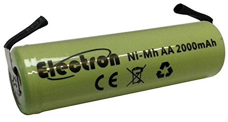 Batteria ricaricabile Ni-Mh Stilo AA 1,2V 2000mAh con linguette lamelle terminali a saldare per pacco pacchi batteria