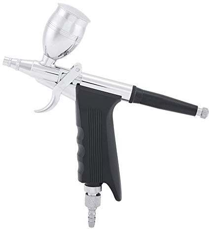 Doppia Azione Grilletto Controlled Aerografo Metallo Pistole Spruzzo Dipingi Aerografi Kit con Ugello Mini Spanner per Chiodo Arte Tatuaggio Pittura Corpo Decorazione Torte(0.5mm)