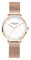 VICTORIA HYDE Damenuhr Roségold Armbanduhr Analog Quarz Damen Uhren Silber Ultra-flach Mesh-Armband Edelstahl