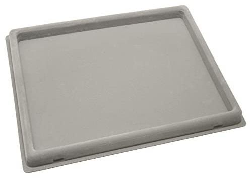 The Beadsmith Treasure Mat Tray, 11 x 14 inches, Bead Board, Grey Flocked, With Cover, design boards for jewelry making. (Treasure Mat not included)