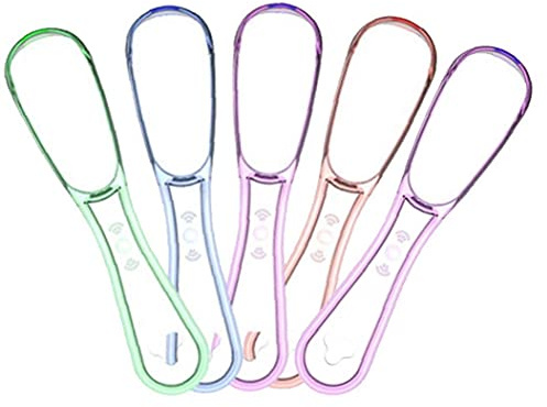 TOSSPER Suministros 5pcs Limpiador Lingual Raspado De La Lengua Oral Cepillo Higiene Limpieza con Herramienta Dental Care