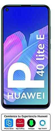Huawei P40 Lite E Smartphone 64GB, 4GB RAM, Dual Sim, Aurora Blue (ricondizionato)