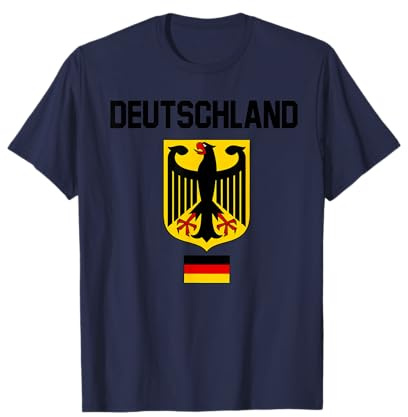 Deutschland Deutscher Fußball Fußball Reise Retro Trikot T-Shirt