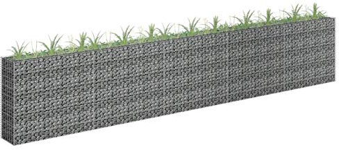 Norheim Gabion,Gabion Jardin,Gabion jardinieres Exterieur,Parterre surélevé en Gabion,jardinière en Cage à Pierre, Lit surélevé à Gabion Acier galvanisé-450x30x90 cm