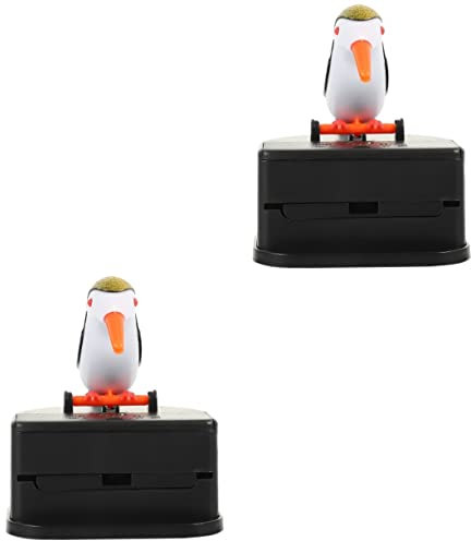 HEMOTON 2 Sets Elegante Dekorative Zahnstocher Box Push-typ Dispenser Vogel Design Für Cafe