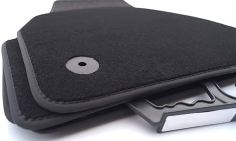 Fußmatten für Mazda CX-60 ab 2022 Velours Matten in Original Qualität Automatten Autoteppich Schwarz 4-teilig Set