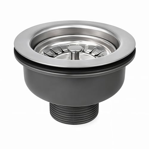 Válvula de filtro de desagüe SopimusZ, de 304 acero inoxidable, para cocina, cesta de filtro de desagüe, cestita de filtro, válvula de drenaje, 1 1/2, Ø 110 mm