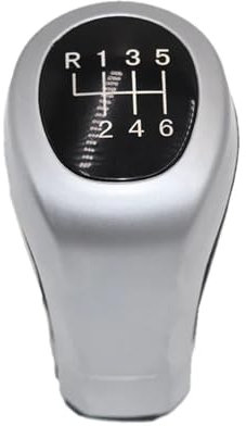 AVLIK Schaltknäufe Für 3 5 6 Series E36 E39 E46 E53 E60 E63 E83 E84 E87 E90 E91 E92 Manueller Gangwahlschalter Getriebegriff Schaltknauf Schaltmanschette(6 speed type 2)