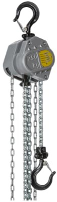 Premium Flaschenzug Aluminium Stirnradkettenzug 250 kg 3,0 m Hub Aluminiumflaschenzug Kettenzug Handhebezug Ratschzug Chain Hoist