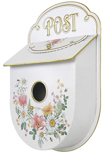 QSNYJPL Cassette Postali Decorative retrò per Esterni, Cassetta Postale in Ferro Battuto, Cassetta Posta Antipioggia e Impermeabili, Cassetta Lettere Decorative da Cortile Pastorale